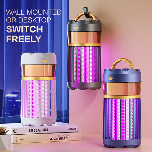 New 3 in 1 electric mosquito killer lamp portable USB fast charging outdoor night light electric shock mosquito killer lamp
