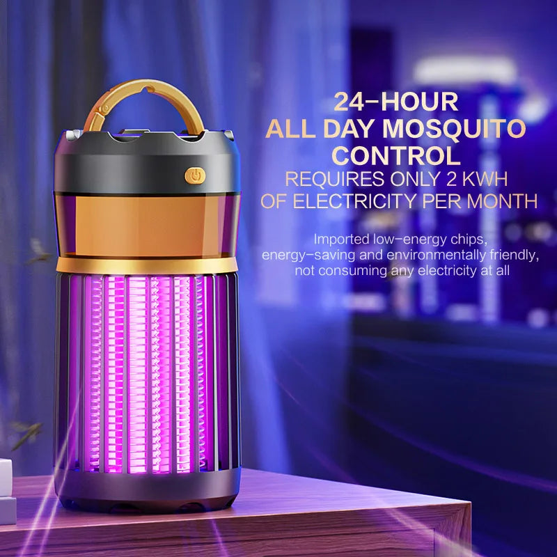 New 3 in 1 electric mosquito killer lamp portable USB fast charging outdoor night light electric shock mosquito killer lamp